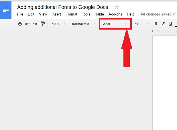 How to add more fonts to Google Docs