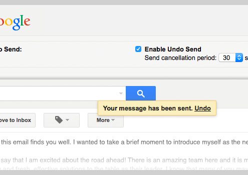 Gmail Undo Send